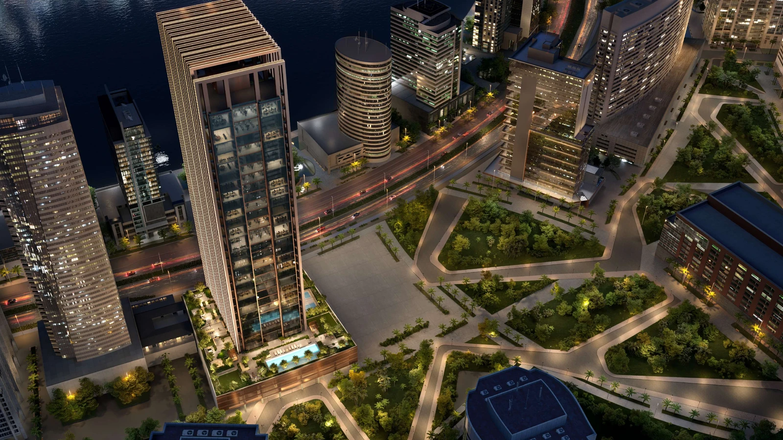 Burj Capital Business Bay brochure render