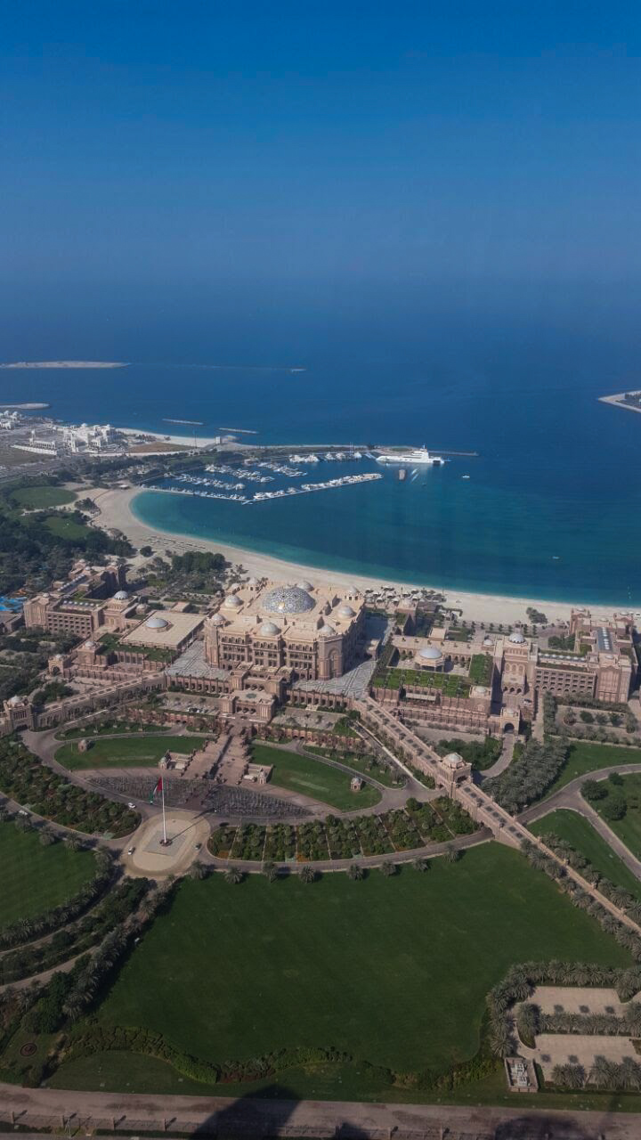 Abu Dhabi luxury hospitality exterior and coastline