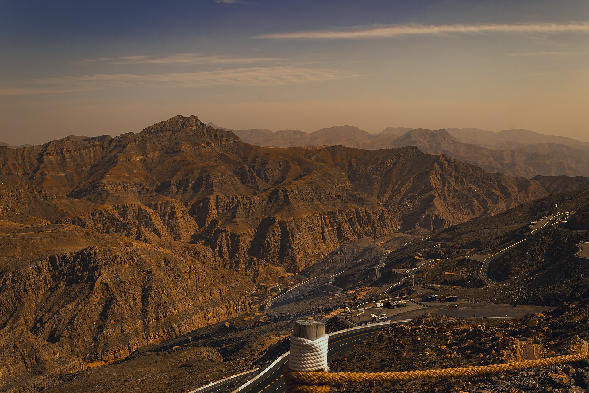 Jebel Jais sunset in Ras Al Khaimah